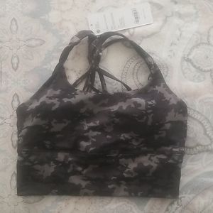 Camouflage sports bra